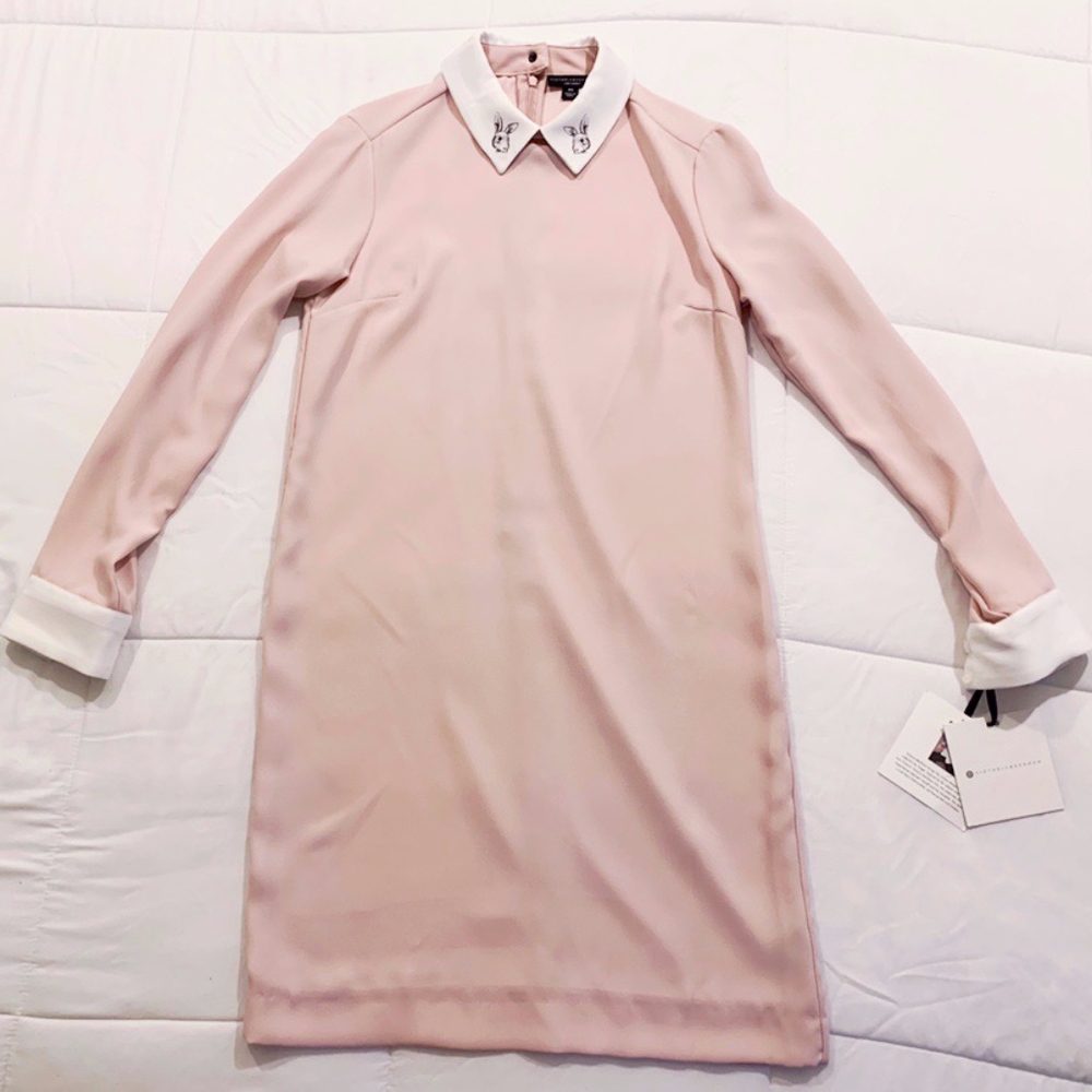 NWT Victoria Beckham Bunny Collard Dress